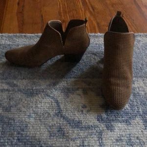 Sam Edelman Tan Suede Booties